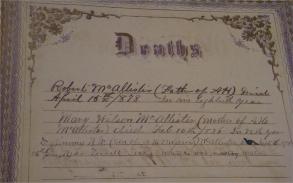 Family Bible records