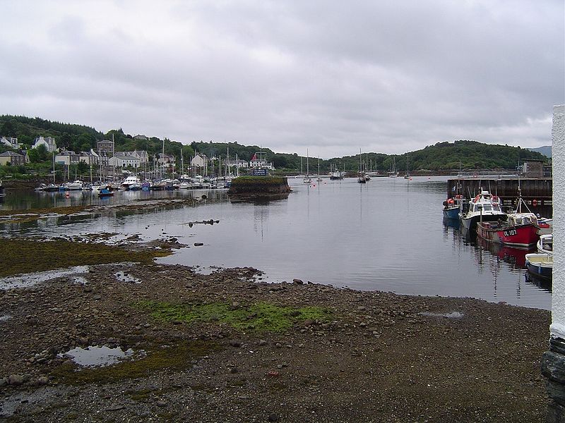 view of bay with ships